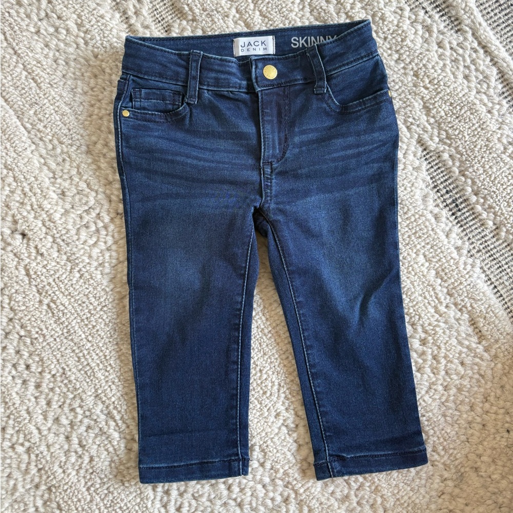 NWOT JANIE AND JACK Skinny Jean in Night Wash, Size 12-18 Months